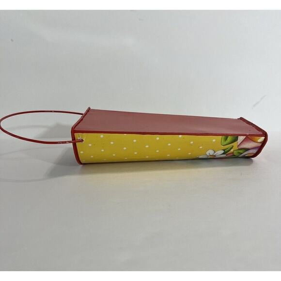 Mary‎ Engelbreit ME Flower Garden Metal Half Pail Vase Wall Table Decor 10” - Picture 11 of 14